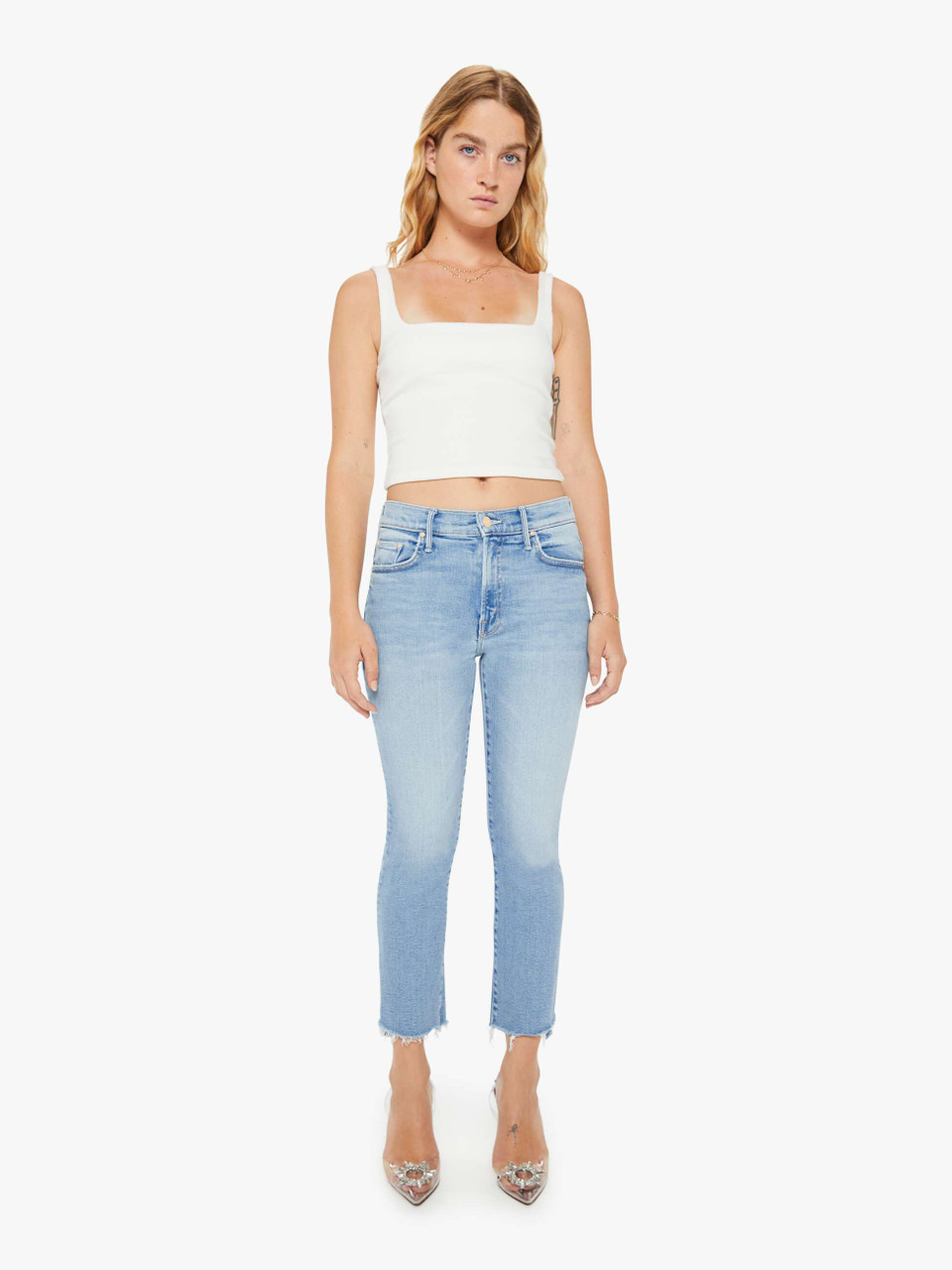 Lil Insider Crop Step Fray Limited Edition MOTHER denim